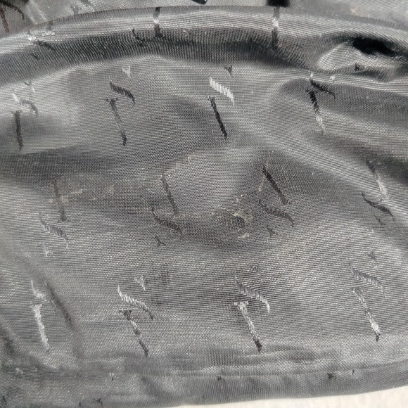 Simply Vera Wang Tote Bag Womens Black Faux Leather Chain Handles Kohl's Purse‎ - Picture 4 of 10